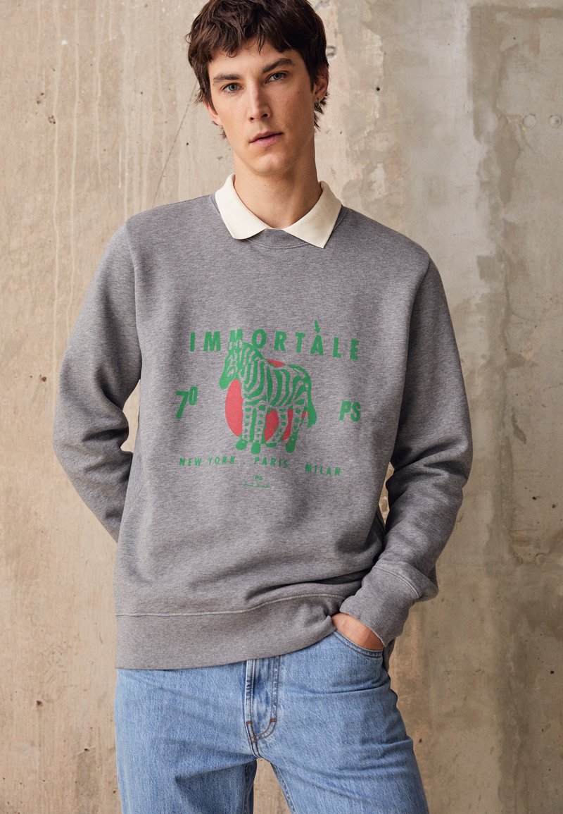 Herren T-shirts & Polos | PS Paul Smith IMMORTALE Sweatshirt grey/grau - RG33440 Herren T-shirts & Polos | PS Paul Smith IMMORTALE Sweatshirt grey/grau - RG33440