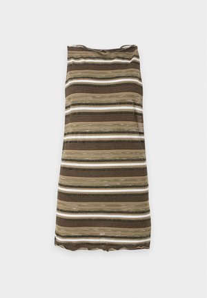 Jaded London, STRIPE DRESS WITH BEADED BACK TRIM - Vestido de punto - multi-coloured