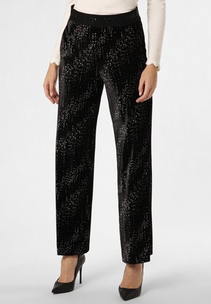 Cambio AVA - Stoffhose - schwarz silber