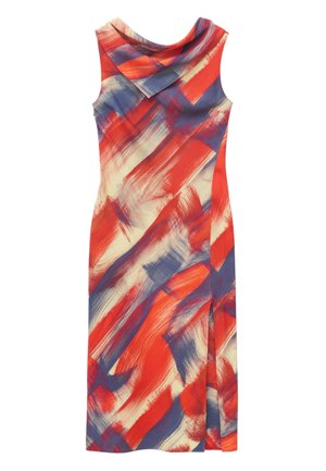 & OTHER STORIES, & OTHER STORIES SCARF-DETAIL MIDI DRESS - Robe de jour - red