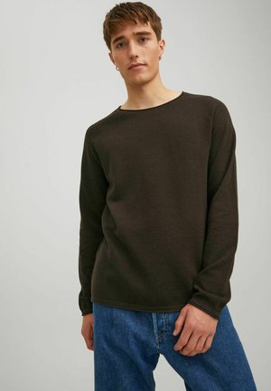 Jack & Jones, LANGARM EHILL - Jumper - dunkelbraun