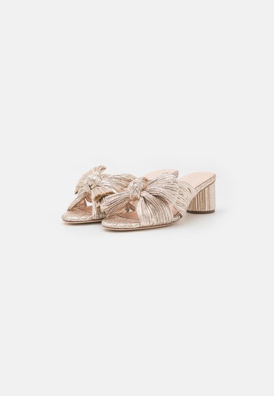 Loeffler Randall EMILIA PLEATED KNOT MULE - Sandaler - champagne