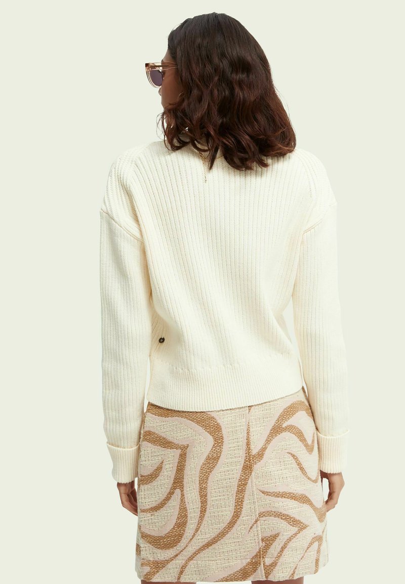 Damen Strickjacken | Scotch & Soda RIBBED Strickjacke ecru/beige - YT66745 Damen Strickjacken | Scotch & Soda RIBBED Strickjacke ecru/beige - YT66745