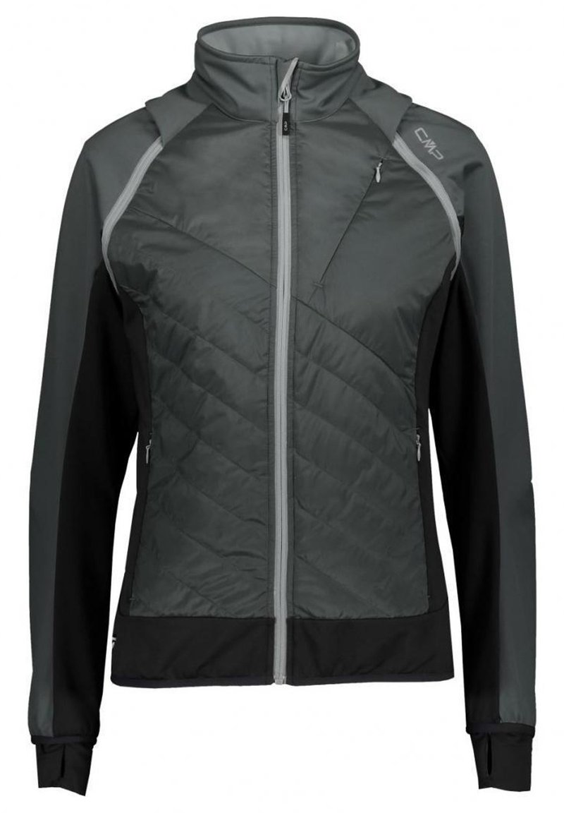 CMP DAMEN-OUTDOOR JACKE MIT ABNEHMBAREN ÄRMELN - Soft shell jacket - anthrazit