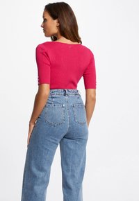 T-shirt basique fille en coton rose PEP & CO taille 9-10 ans