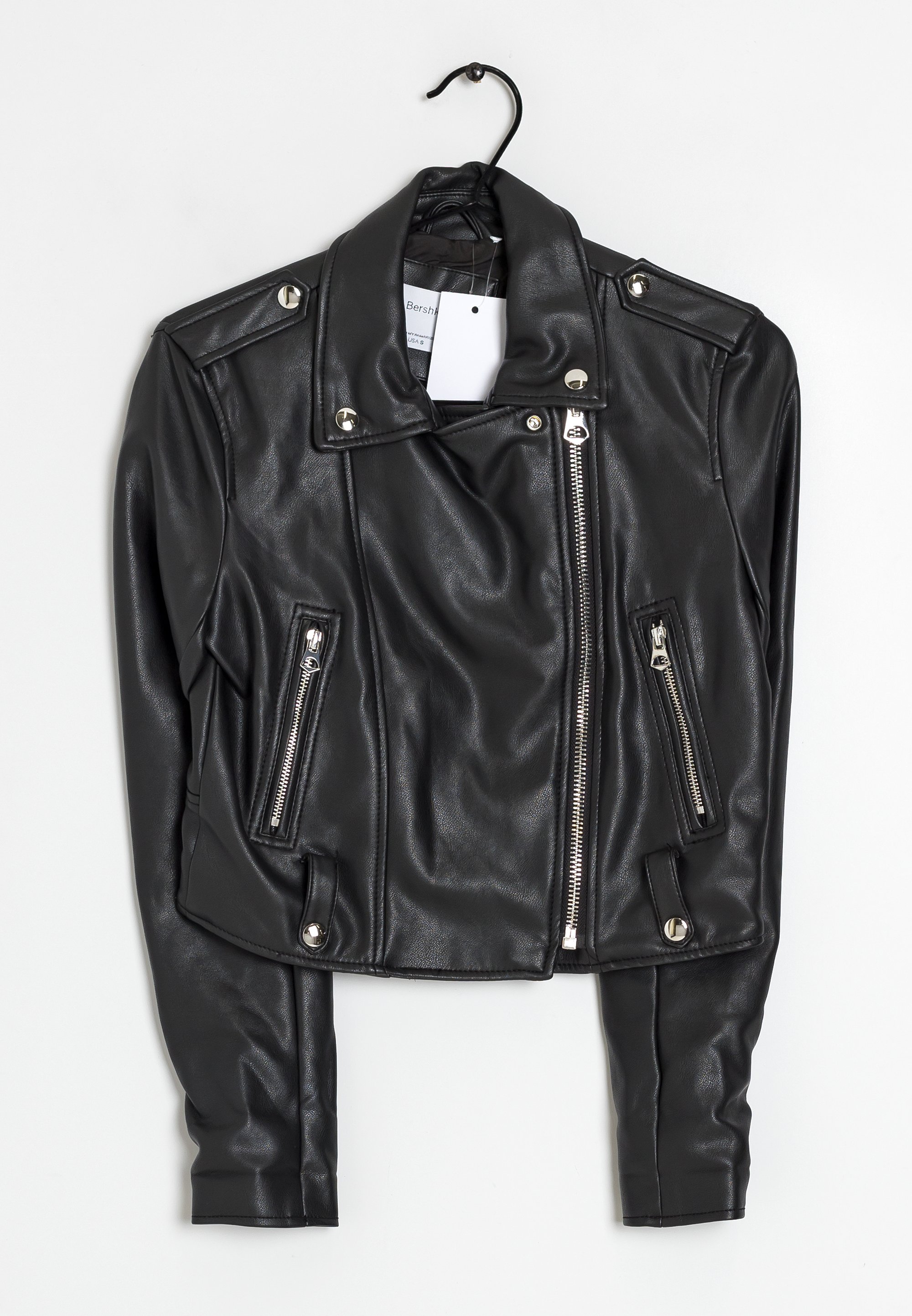 Leather Veste En Simili Cuir Bershka Blazer Simili Cuir Femme Bershka
