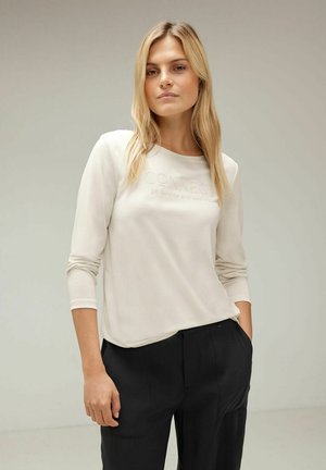 Street One SEIDEN LOOK - Langarmshirt - weiß