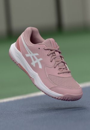 GEL DEDICATE 8 UNISEX - Teniški copati za različne podlage - morganite/white