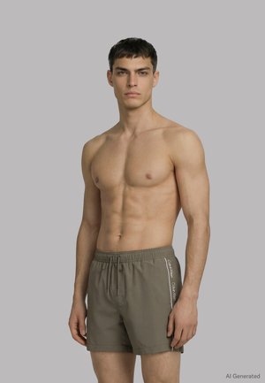 Calvin Klein Swimwear LOGO TAPE - Short de bain - deep lichen green