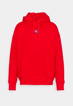 BADGE HOODIE UNISEX - Hoodie - deep crimson