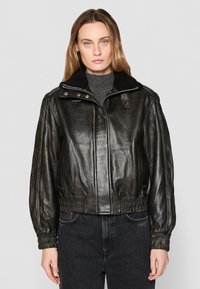 Samsøe Samsøe MEADOW  - Bomber Jacket - washed black olive