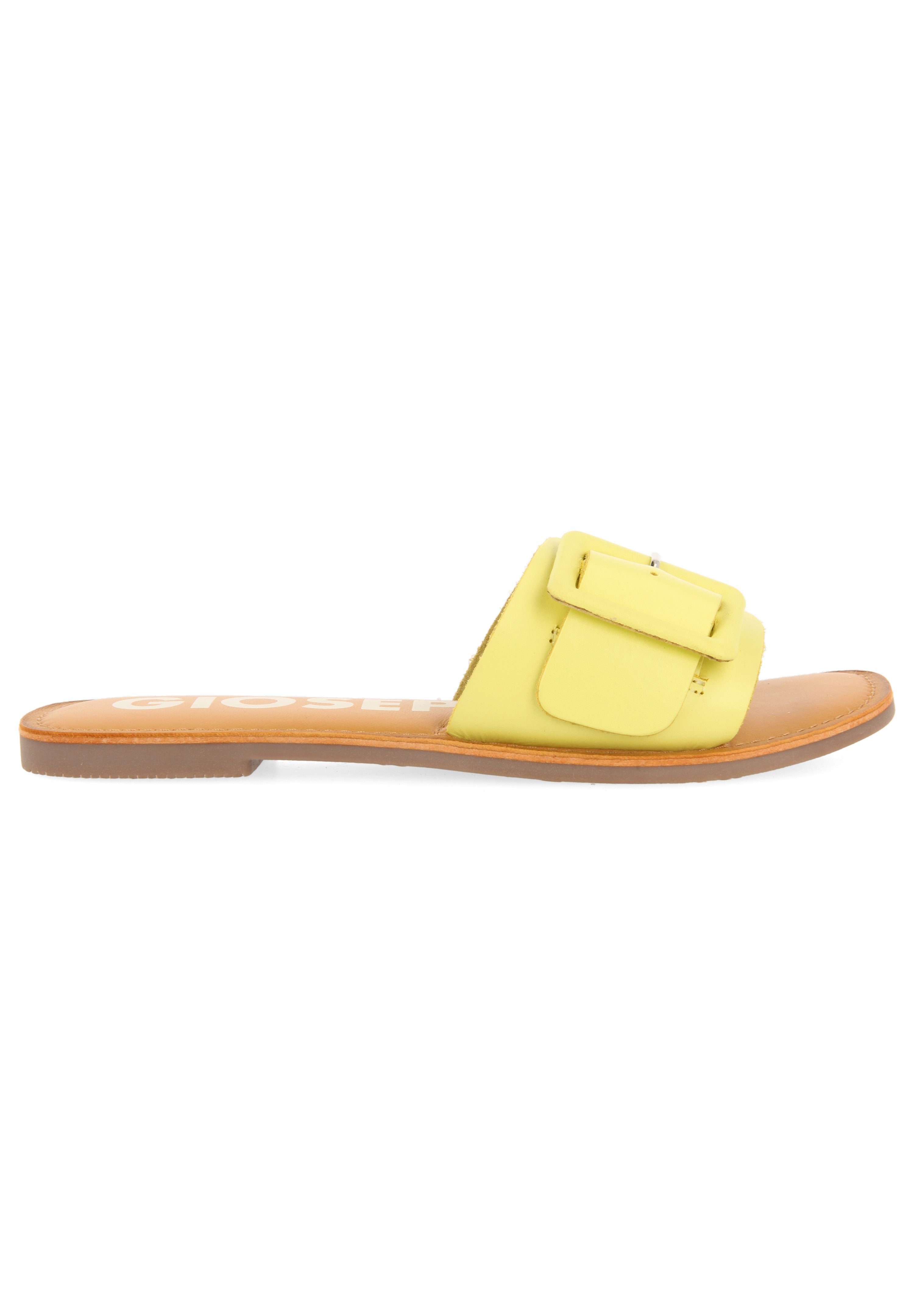 Gioseppo TIPO PALA CON HEBILLA PARA - Sandalias planas - amarillo -  Zalando.es