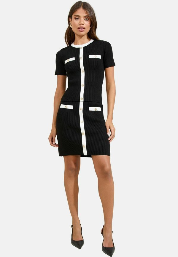 TIPPED MOCK SHORT SLEEVE - Bluse