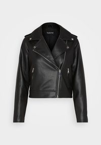 BYACOMY BIKER JACKET - - Keinonahkatakki - black