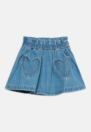 GAP, HEART SKIRT - Minirock - blue denim