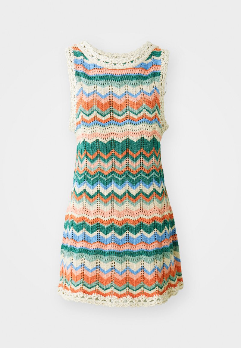 Free People SANDY MAE MINI - Jumper dress - green/multi-coloured - Zalando