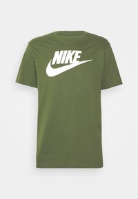 Nike Sportswear TEE ICON FUTURA  - T-shirt estampada - rough green/white