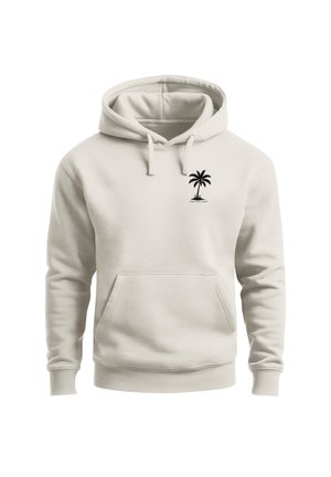 Neverless, HOODIE HERREN PRINT - PALMEN FRENCH RIVIERA - AUFDRUCK - Hoodie - slim fit urban grey