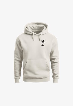 Neverless, HOODIE HERREN PRINT - PALMEN FRENCH RIVIERA - AUFDRUCK - Hoodie - slim fit urban grey