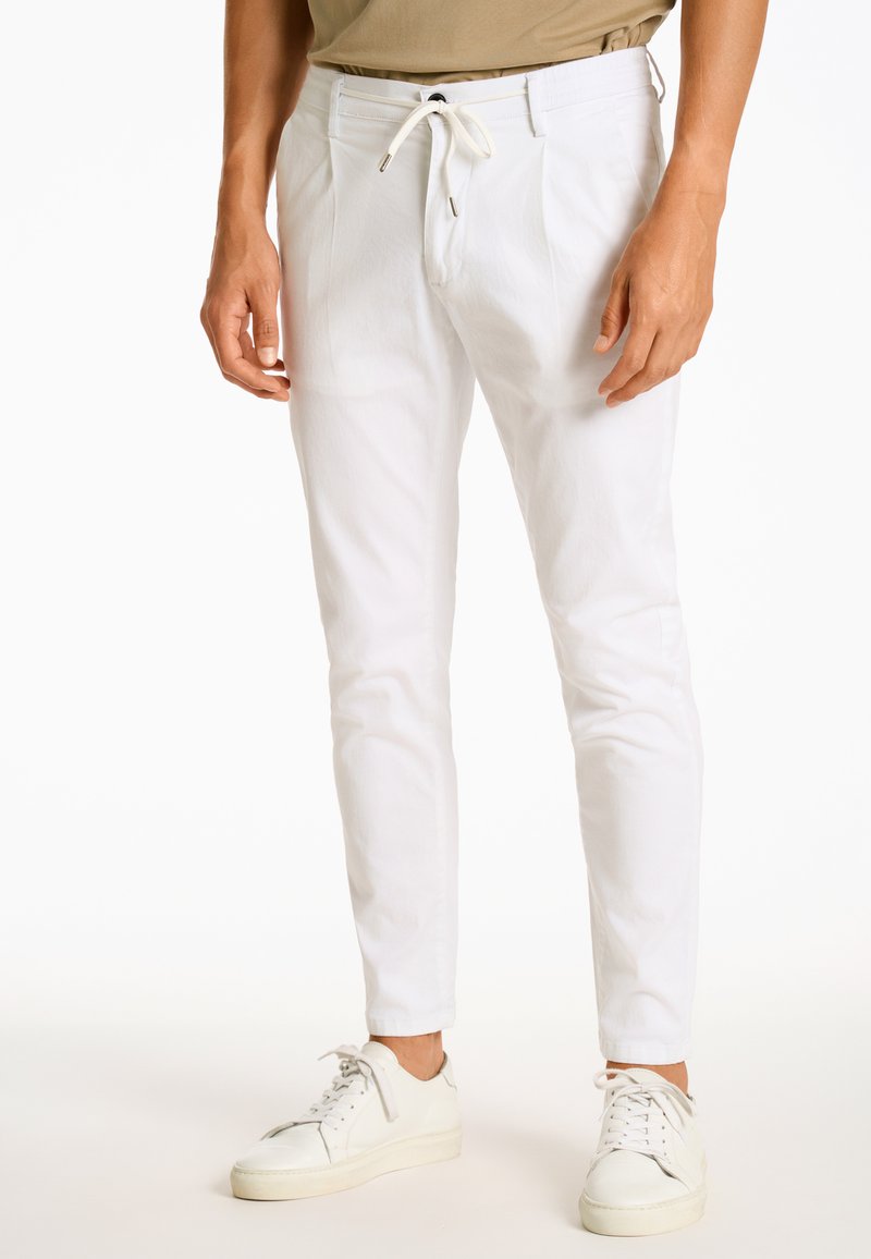 Lindbergh DRAWSTRING PANTS - Broek - cream white