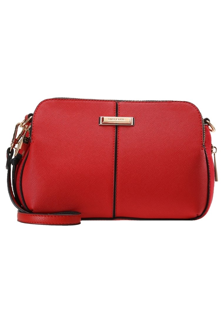 Sac Bandoulière River Island Rouge - Triple Compartiment - Neuf Avec étiquettes