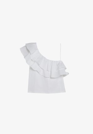 Scalpers, SCALPERS ASY RUFFLE TEE - Top - white