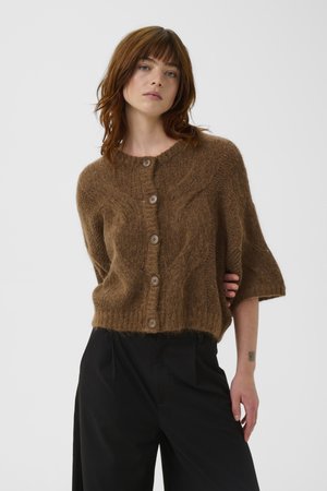 ZENIA - Kardigán - walnut mélange