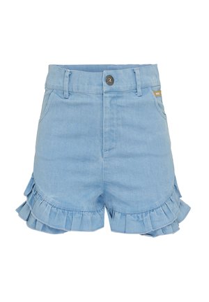 Mexx RUFFLE HIGH WAIST - Shorts di jeans - cashmere blue