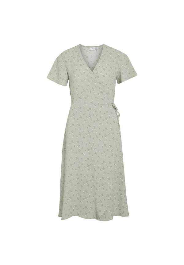 VILOVIE WRAP DRESS - Day dress - desert sage3
