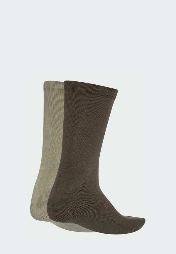 TWO-TONED CREW 2 PACK - Socks - silver pebble shadow olive3