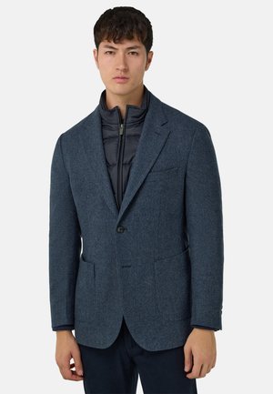 MICRO FANCY REMOVABLE BIB BLAZER - Blazer - navy blue