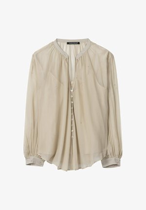 Luisa Cerano, LUISA CERANO BLUSE MIT KRISTALLSTEINEN - Bluse - ginger