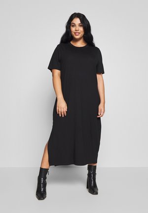 CURVY MIDI - Jersey dress - black