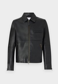 CLIFF JACKET - Læderjakker - black