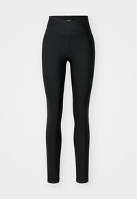 OVERLAP HIGH WAIST  - Tights - black