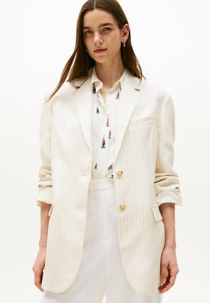 Blazer - cream  grey pinstripe cw