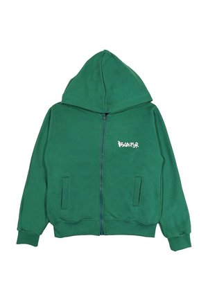 Felpa con zip - verde