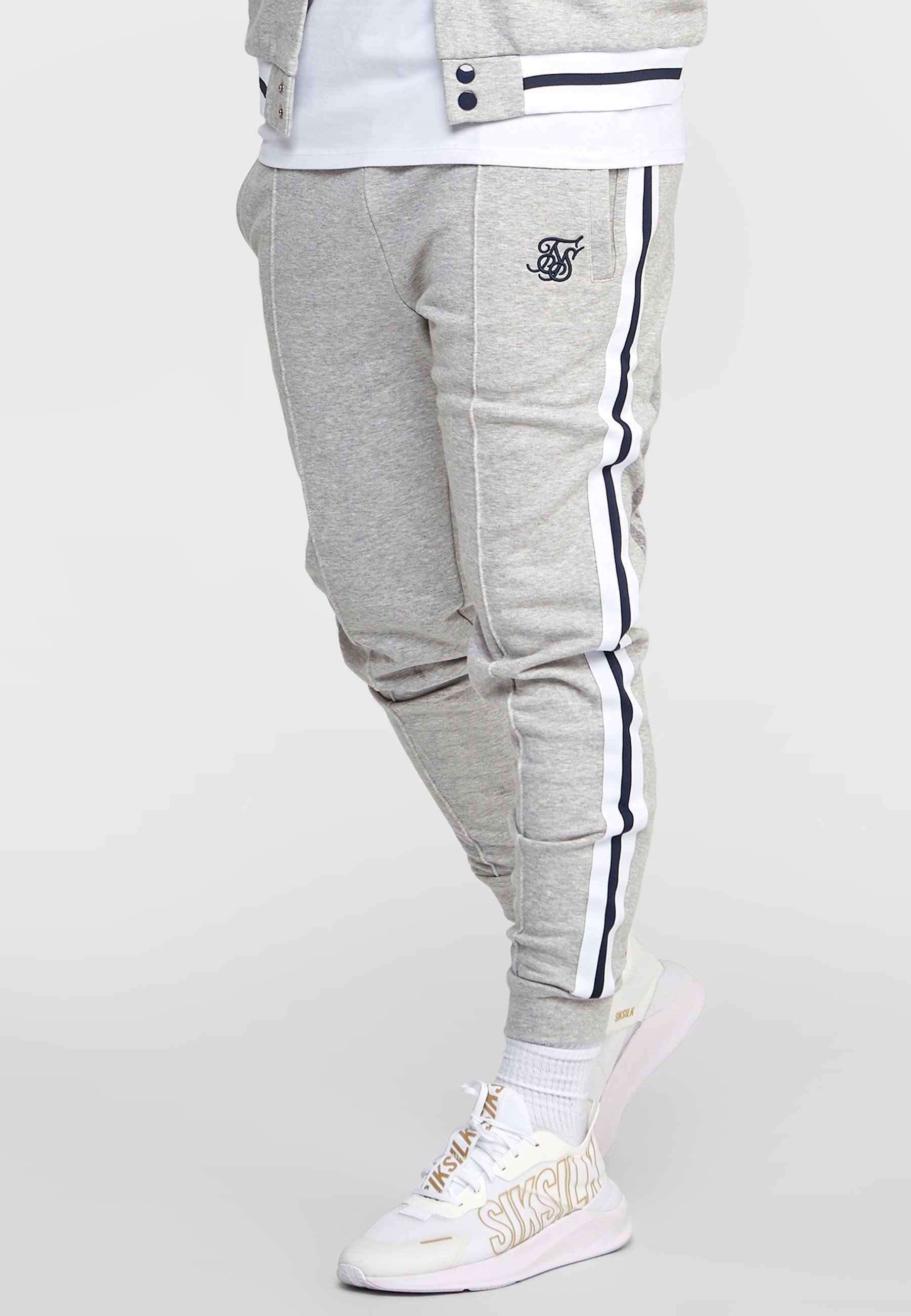 Sweatpants Sik Silk Grey Tracksuit Sik Silk Men's Grey Joggers