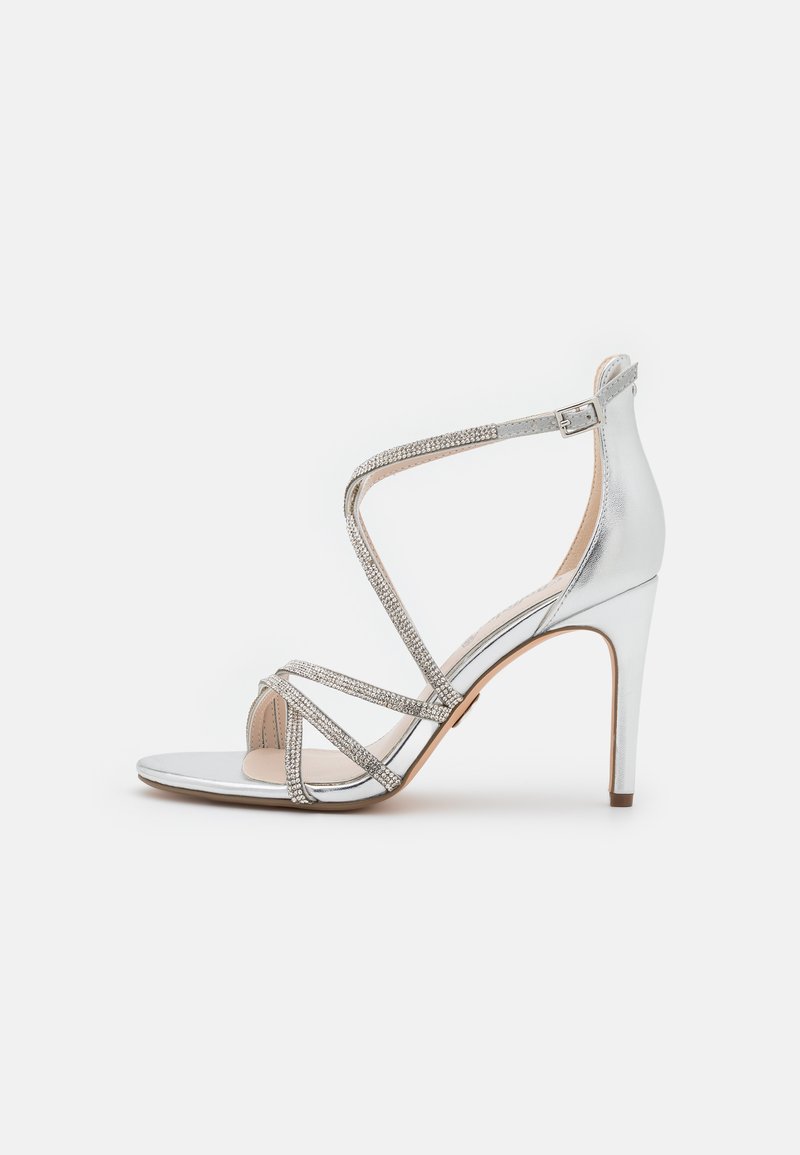Buffalo MAKAI - Riemensandalette - silver metallic/silberfarben 