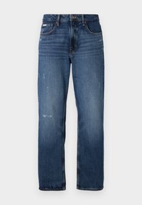 Relaxed fit jeans - distressed dark