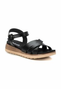 Refresh Sandalias de cuña - black
