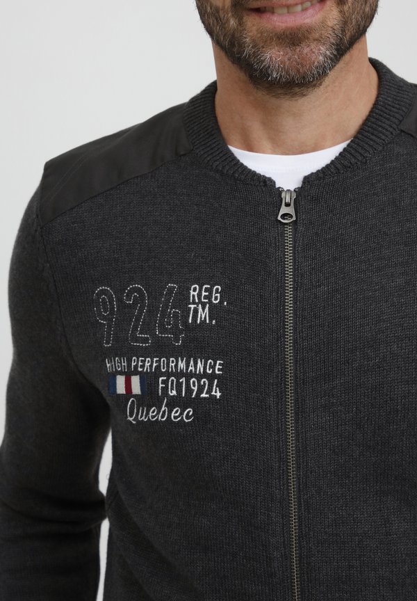 ERLAND - Cardigan - charcoal mix4