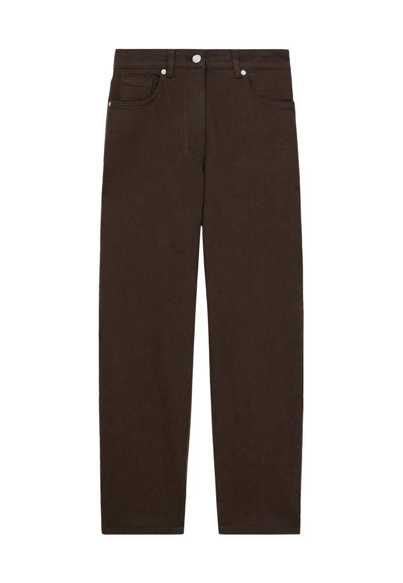Reiss SELIN MID-RISE STRAIGHT PETITE - Džínsy voľného strihu - chocolate