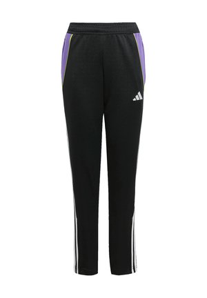 TIRO24 TRAINING REGULAR - Pantaloni sportivi - schwarzlila