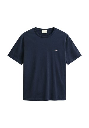 GANT, REG SHIELD SS T-SHIRT - Základné tričko - evening blue