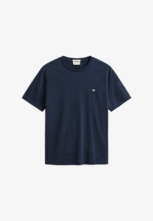 GANT, REG SHIELD SS T-SHIRT - Základné tričko - evening blue
