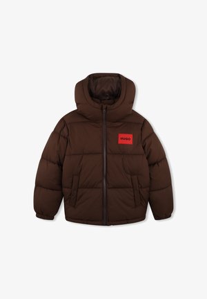 HUGO Kids, PUFFER JACKET - Vinterjakker - chicory coffee