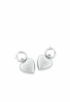 WITH HEARTS - Orecchini - silver-coloured