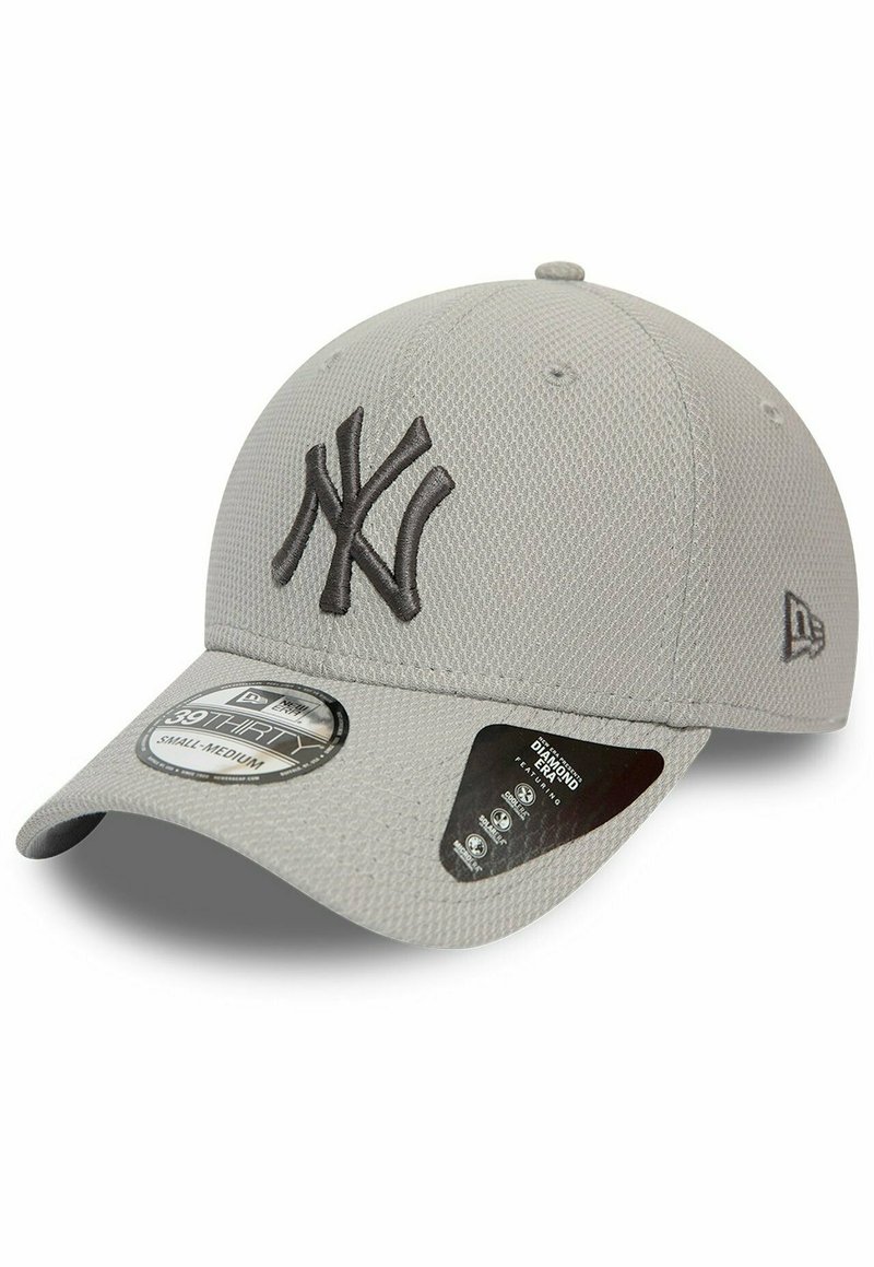 New Era New York Yankees New Era 39thirty Stretch Cap Diamond Era Tonal Black - XS-S