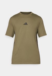 T-shirts print - olive strata/black